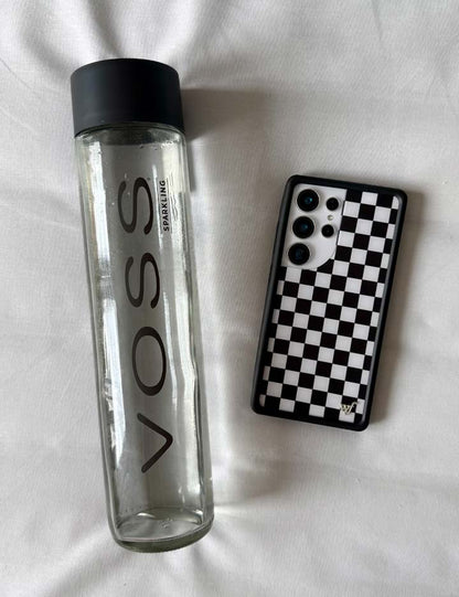 Wildflower Cases Checkers - Black Samsung Galaxy CaseGalaxy S25 Ultra Case