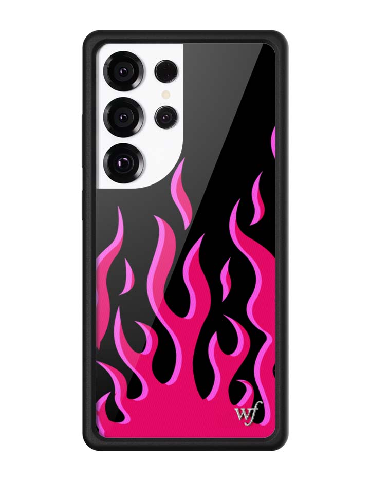 Wildflower Cases Flames - Black & Red Samsung Galaxy CaseGalaxy S25 Ultra Case