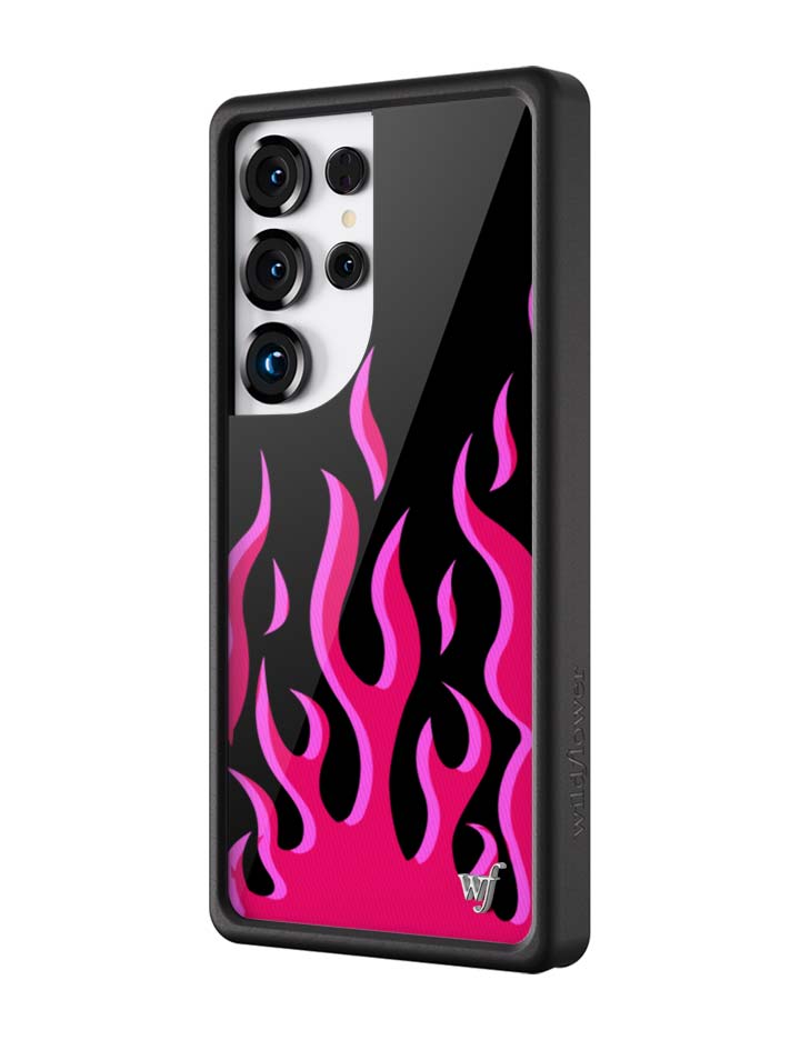 Wildflower Cases Flames - Black & Red Samsung Galaxy CaseGalaxy S25 Ultra Case