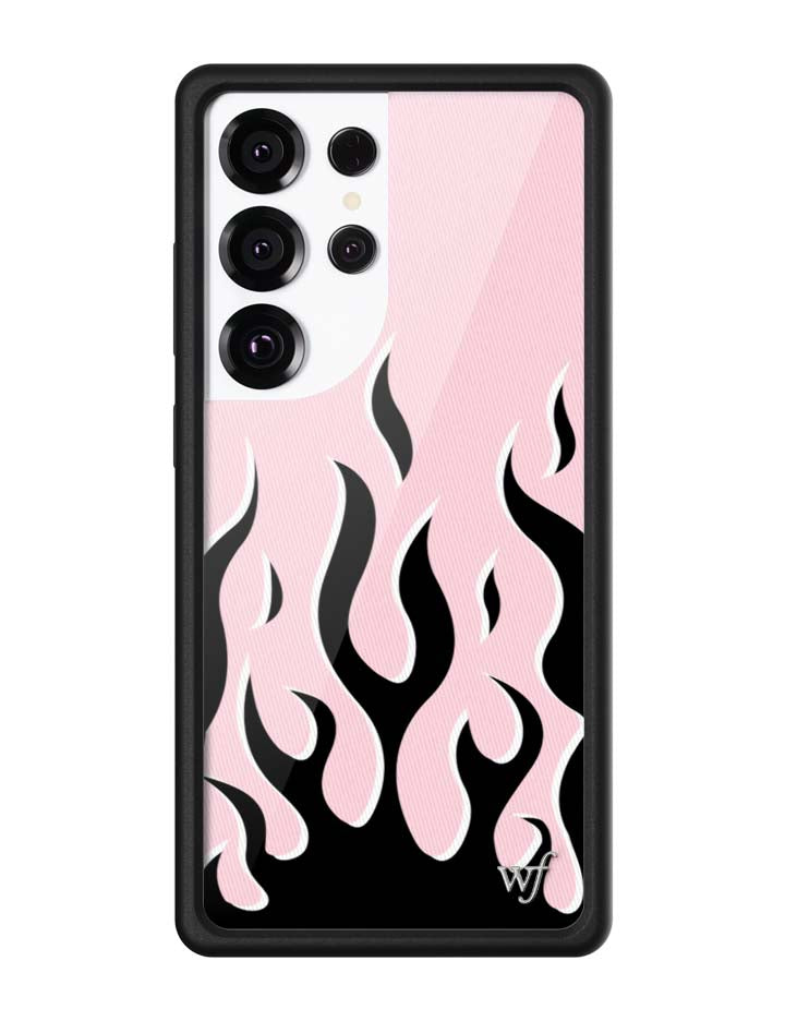 Wildflower Cases Flames - Pink & Black Samsung Galaxy CaseGalaxy S25 Ultra Case