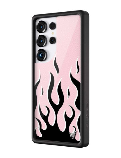 Wildflower Cases Flames - Pink & Black Samsung Galaxy CaseGalaxy S25 Ultra Case