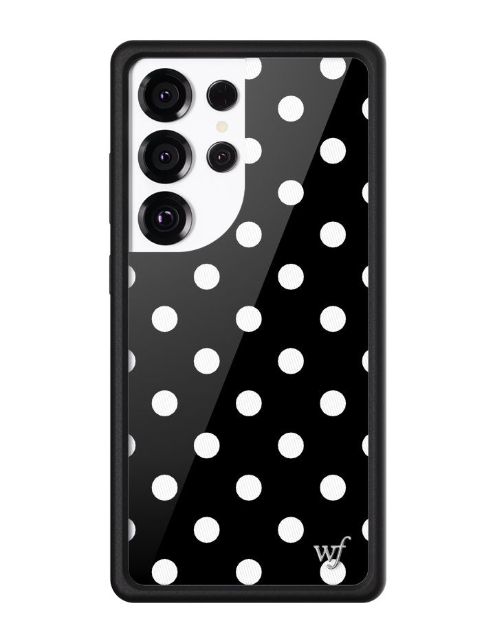 Wildflower Cases Polka Dot - Black and White Samsung Galaxy CaseGalaxy S25 Ultra Case