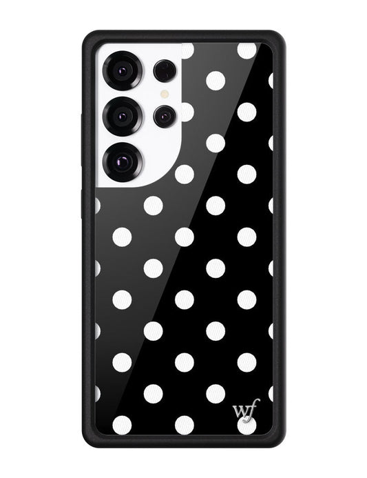 Wildflower Cases Polka Dot - Black and White Samsung Galaxy CaseGalaxy S25 Ultra Case