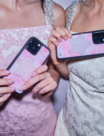 Wildflower Cases Glitter Star Selfie Stickeez – Pink