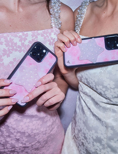 Wildflower Cases Glitter Star Selfie Stickeez – Pink