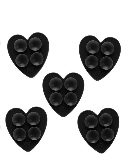 Wildflower Cases Mini Heart Selfie Stickeez - 5 pack – Black