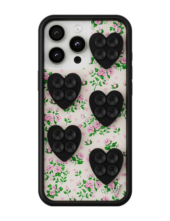 Wildflower Cases Mini Heart Selfie Stickeez - 5 pack – Black