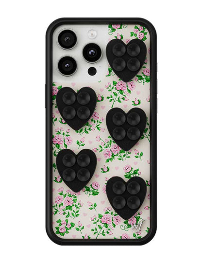 Wildflower Cases Mini Heart Selfie Stickeez - 5 pack – Black