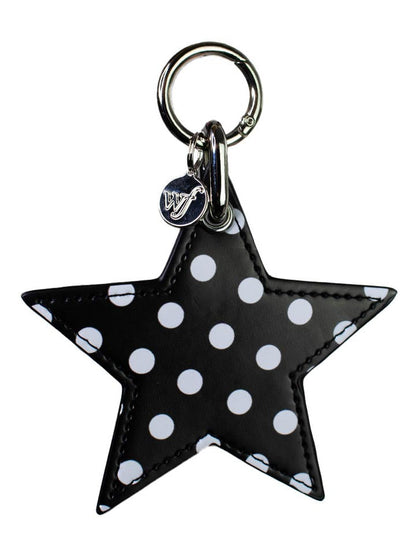 Wildflower Cases Polka Dot Star Charm - Black and White