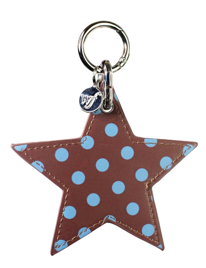 Wildflower Cases Polka Dot Star Charm - Brown and Blue