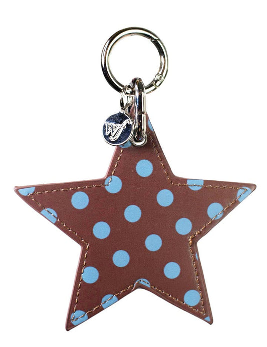 Wildflower Cases Polka Dot Star Charm - Brown and Blue