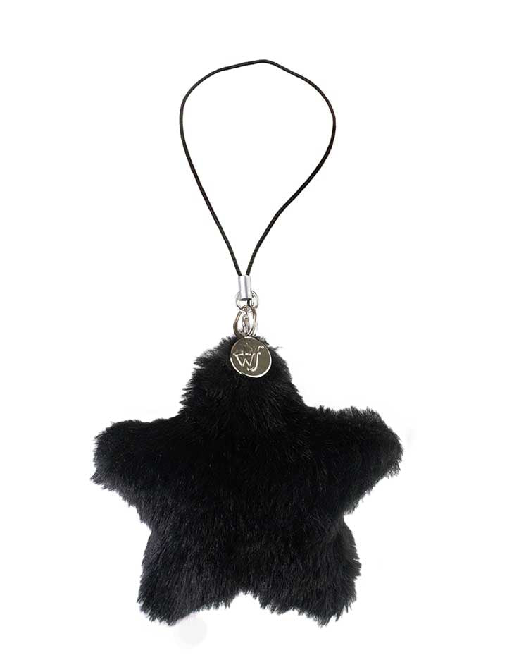 Wildflower Cases Fluffy Star Charm - Black