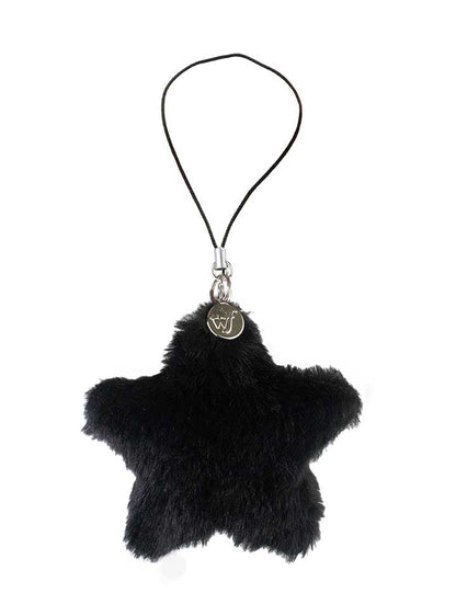 Wildflower Cases Fluffy Star Charm - Black