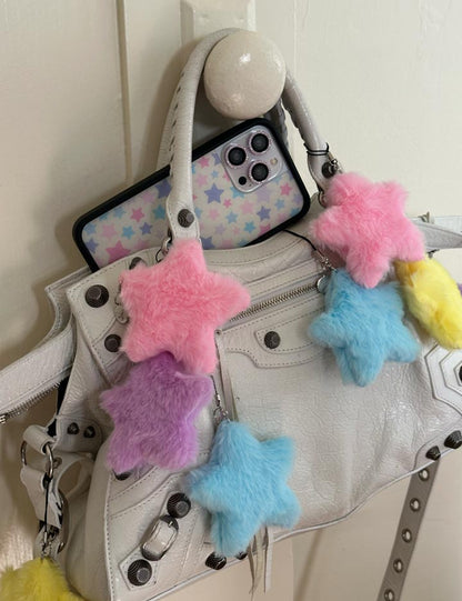 Wildflower Cases Fluffy Star Charm - Blue