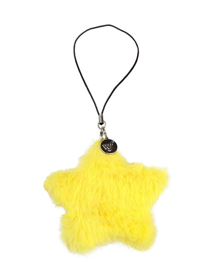 Wildflower Cases Fluffy Star Charm - Yellow