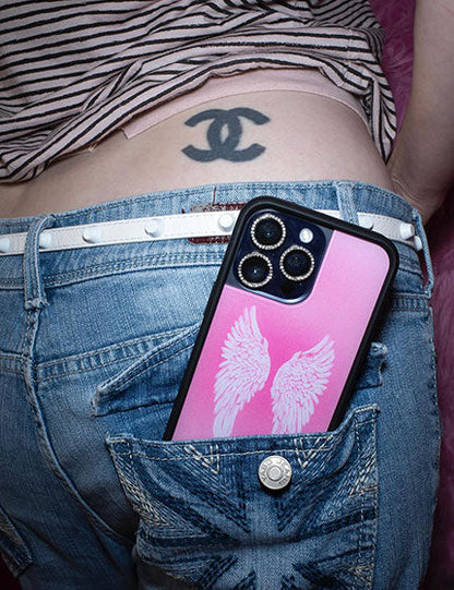 Wildflower Cases Camera Bling Silver – iPhone 18 Pro/18 Pro Max