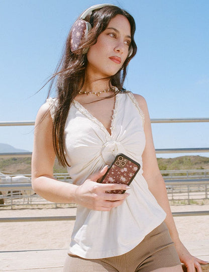 Wildflower Cases Brown Floral Airpod Max Case