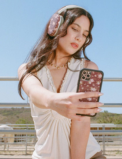 Wildflower Cases Brown Floral Airpod Max Case