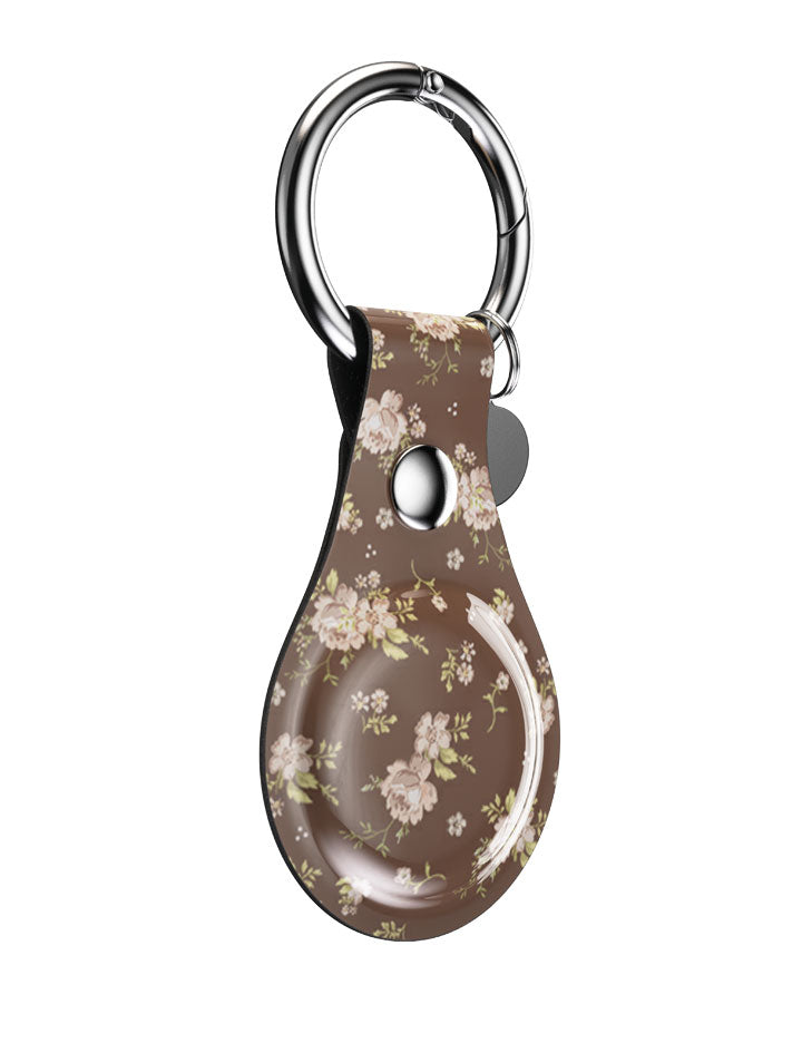 Wildflower Cases Brown Floral Airtag Case