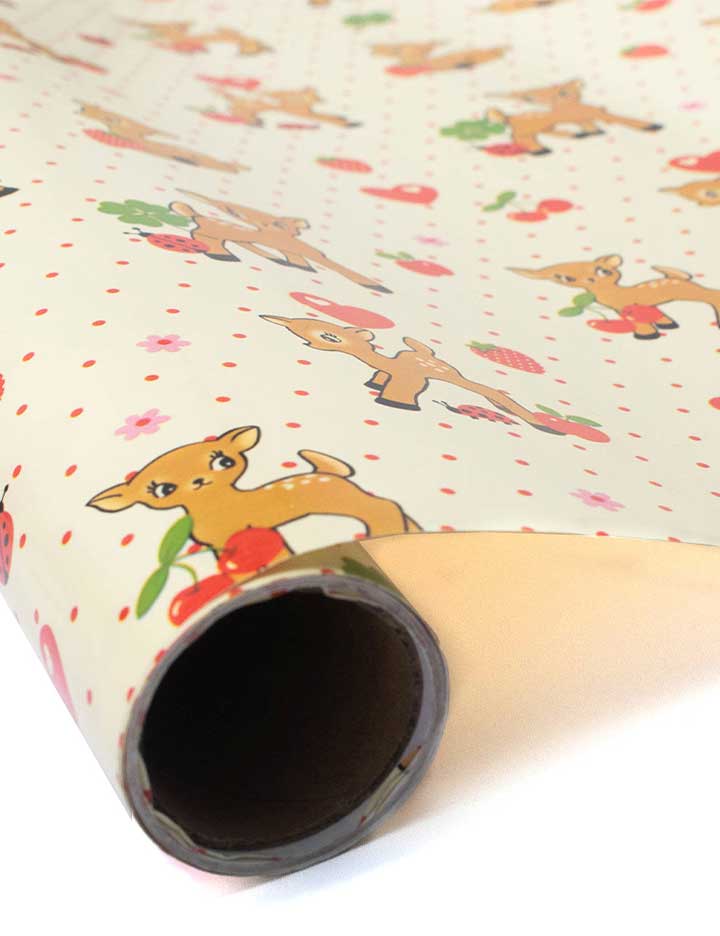 Wildflower Cases Oh Deer and Red Gingham Hearts Gift Wrap - 2 Pack