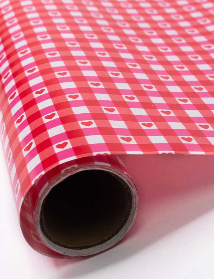 Wildflower Cases Oh Deer and Red Gingham Hearts Gift Wrap - 2 Pack