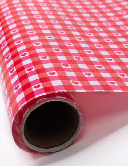 Wildflower Cases Oh Deer and Red Gingham Hearts Gift Wrap - 2 Pack