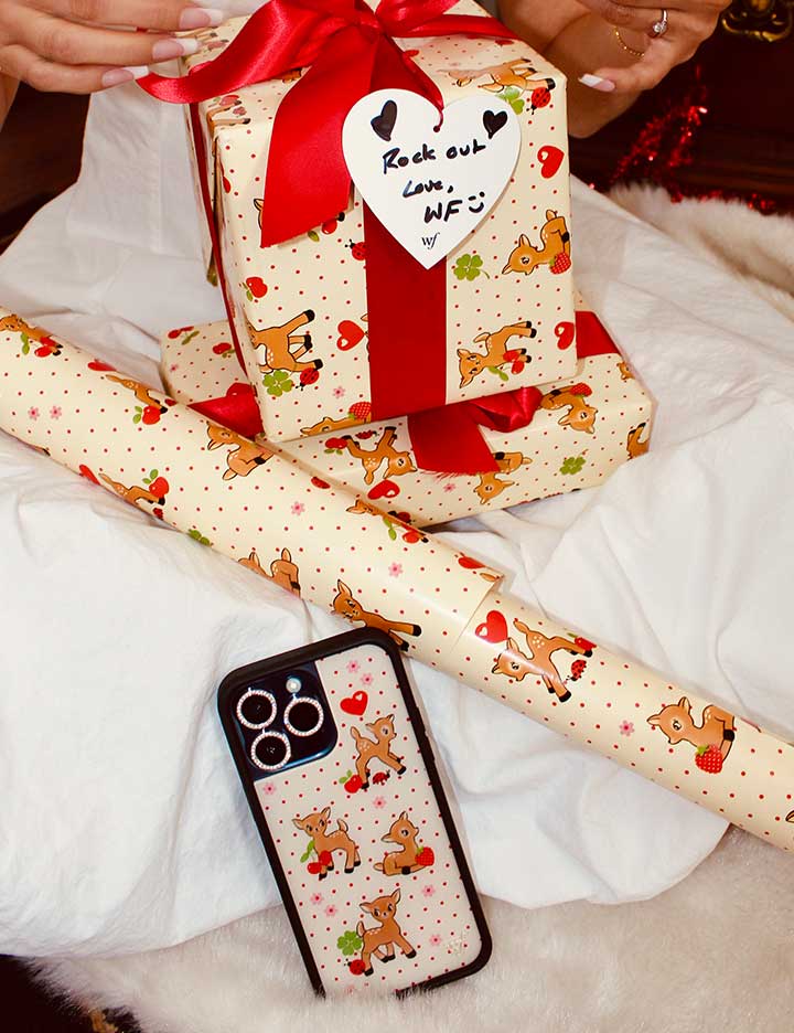 Wildflower Cases Red Glitter Heart Hangtag - Set of 10