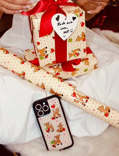 Wildflower Cases Red Glitter Heart Hangtag - Set of 10