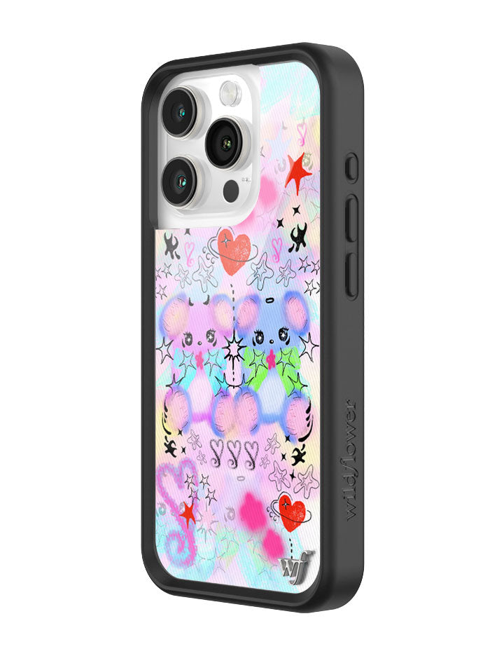 Wildflower Cases Cotton Candy Teddies iPhone 15 Pro Case