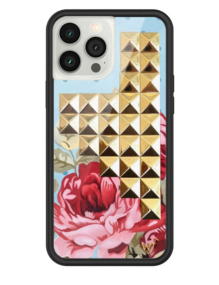 Wildflower Cases Blue Floral Stud iPhone 13 Pro Max Case