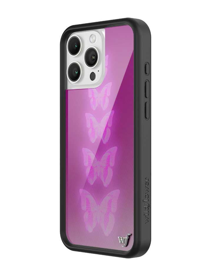 Wildflower Cases Neon Butterfly iPhone 16 Pro Max Case