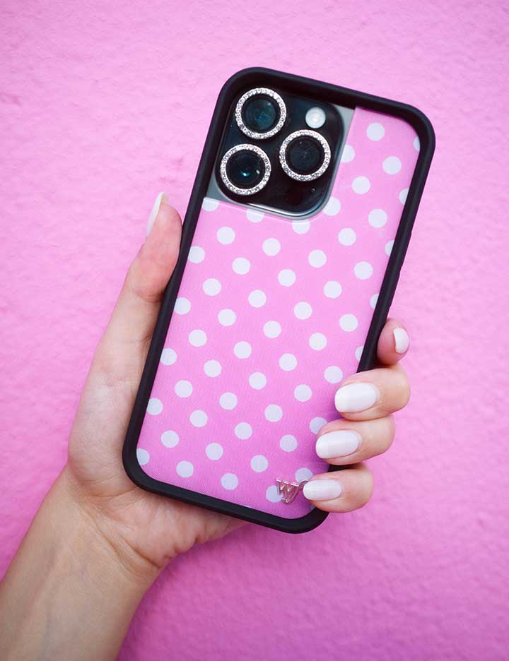 Wildflower Cases Polka Dot - Pink and White iPhone 18 Pro Max Case