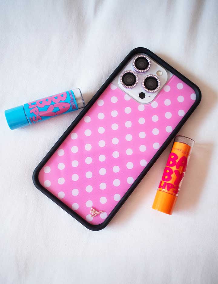 Wildflower Cases Polka Dot - Pink and White iPhone 18 Pro Max Case