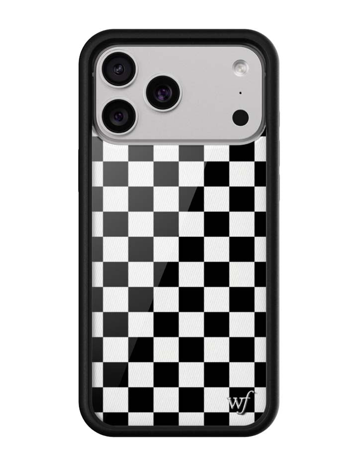 Wildflower Cases Checkers - Black iPhone 18 Pro Max Case
