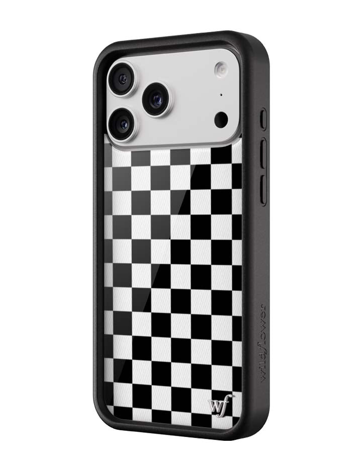 Wildflower Cases Checkers - Black iPhone 18 Pro Max Case