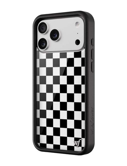 Wildflower Cases Checkers - Black iPhone 18 Pro Max Case