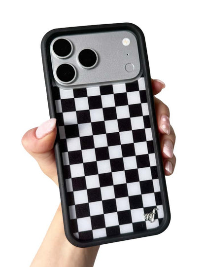 Wildflower Cases Checkers - Black iPhone 18 Pro Max Case