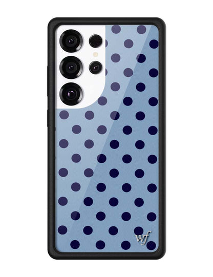 Wildflower Cases Polka Dot - Blue and Navy Blue Samsung Galaxy CaseGalaxy S25 Ultra Case