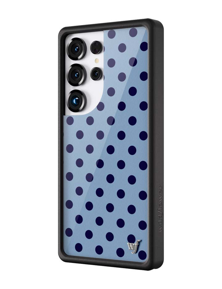 Wildflower Cases Polka Dot - Blue and Navy Blue Samsung Galaxy CaseGalaxy S25 Ultra Case