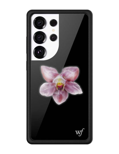 Wildflower Cases Orchid - Black Samsung Galaxy CaseGalaxy S25 Ultra Case
