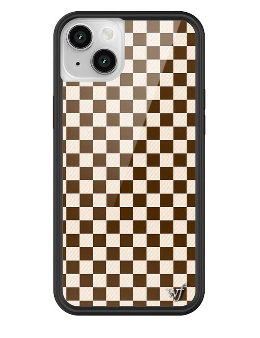 Wildflower Cases Checkers - Brown iPhone Case
