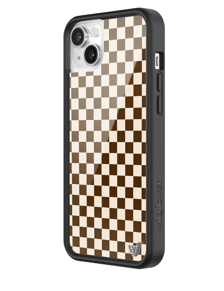 Wildflower Cases Checkers - Brown iPhone Case