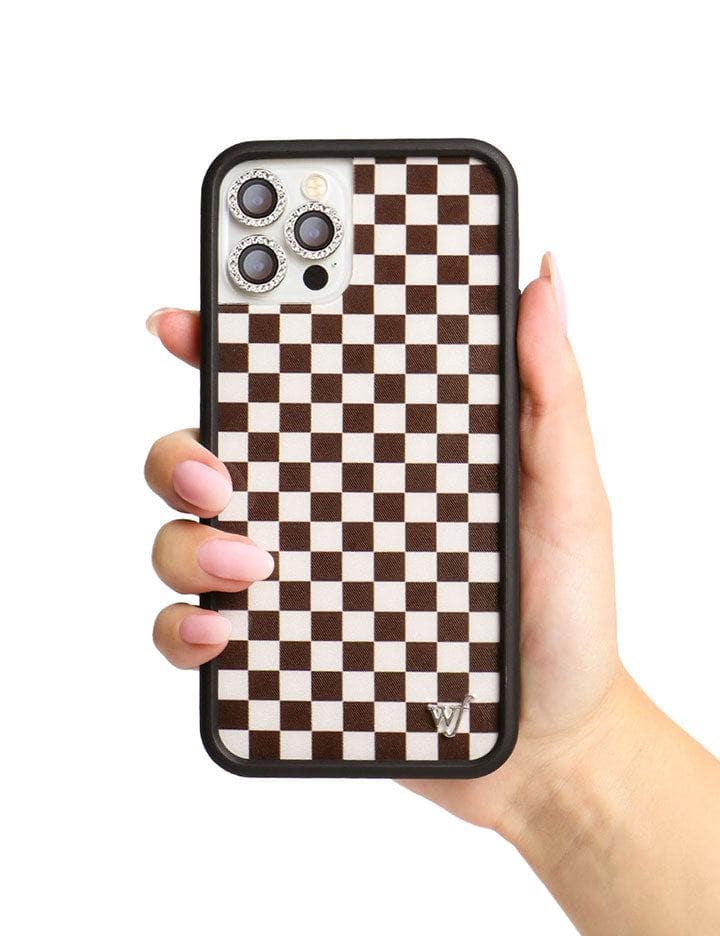 Wildflower Cases Checkers - Brown iPhone Case