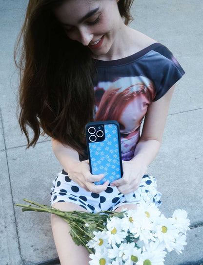 Wildflower Cases Blue Daisy iPhone 16 Pro Max Case