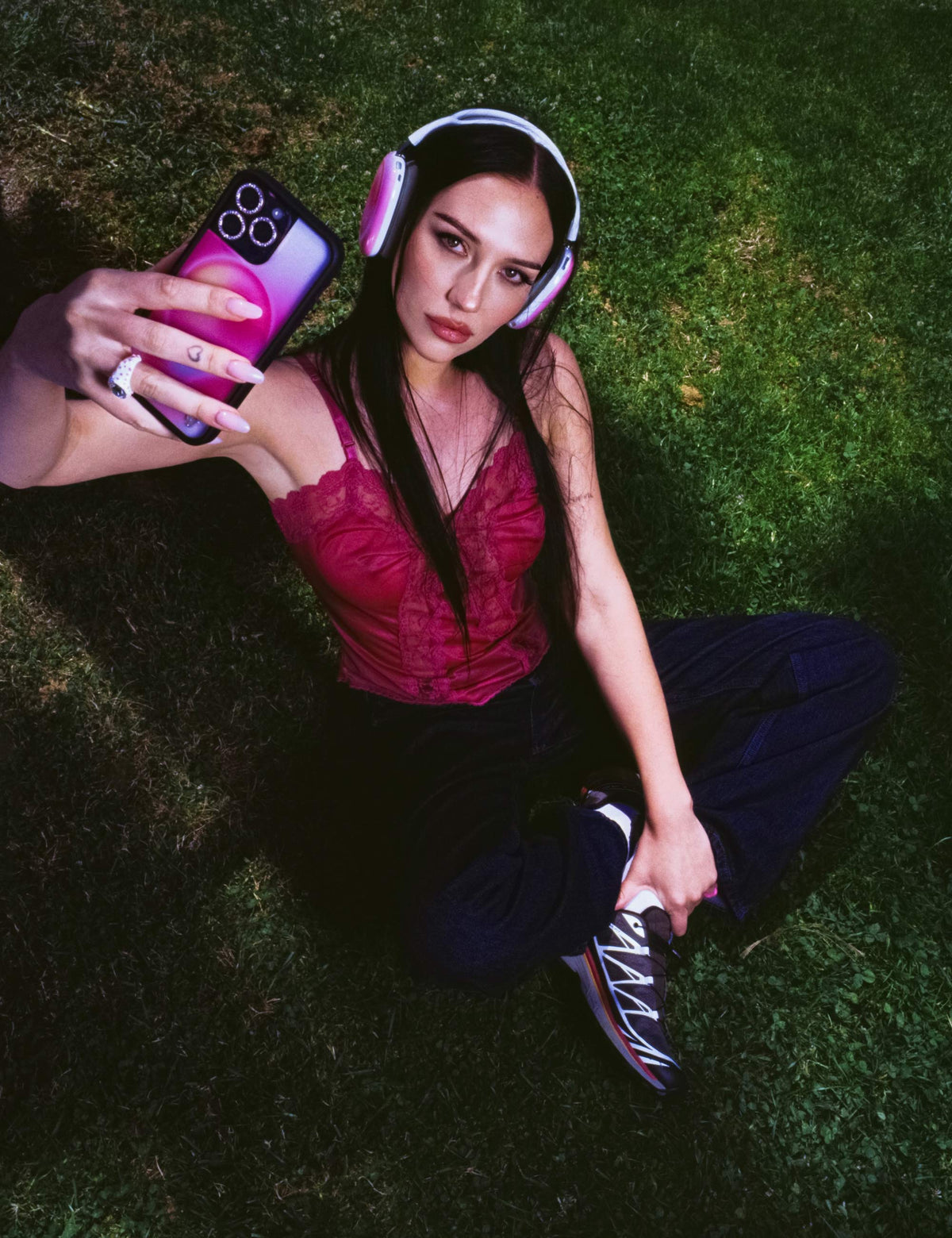 Wildflower Cases Hot Pink Aura iPhone 16 Plus Case