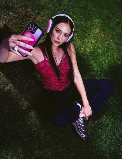 Wildflower Cases Hot Pink Aura iPhone 16 Plus Case