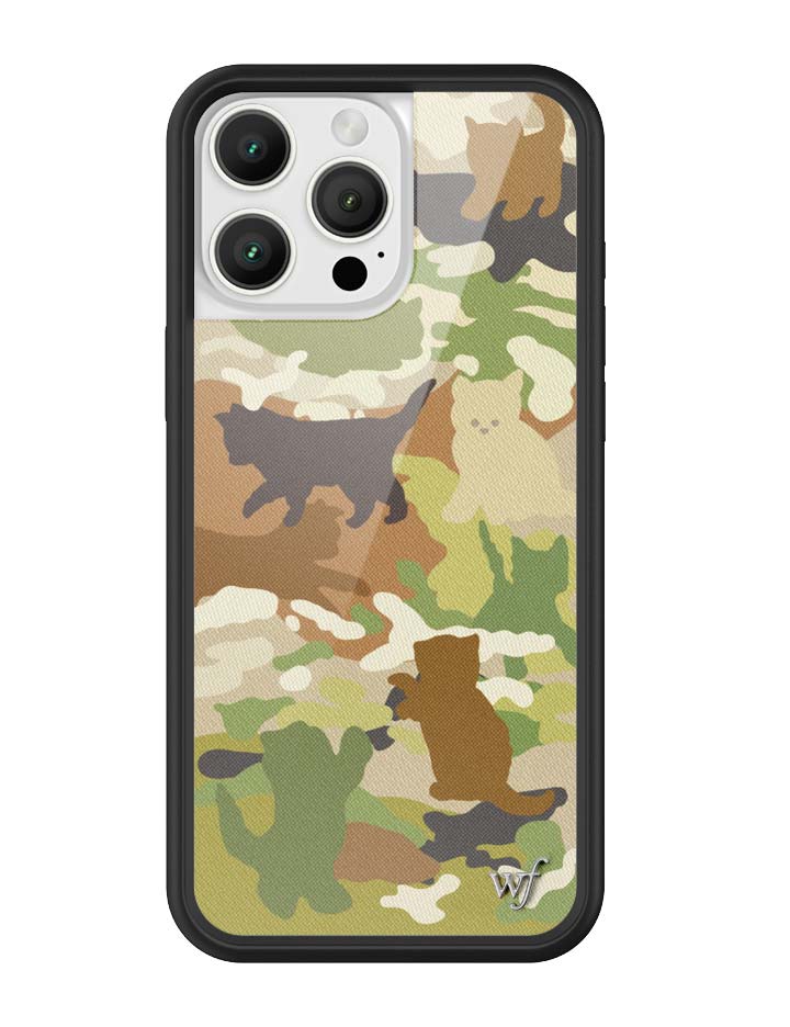 Wildflower Cases Cat Camo iPhone 16 Pro Max Case