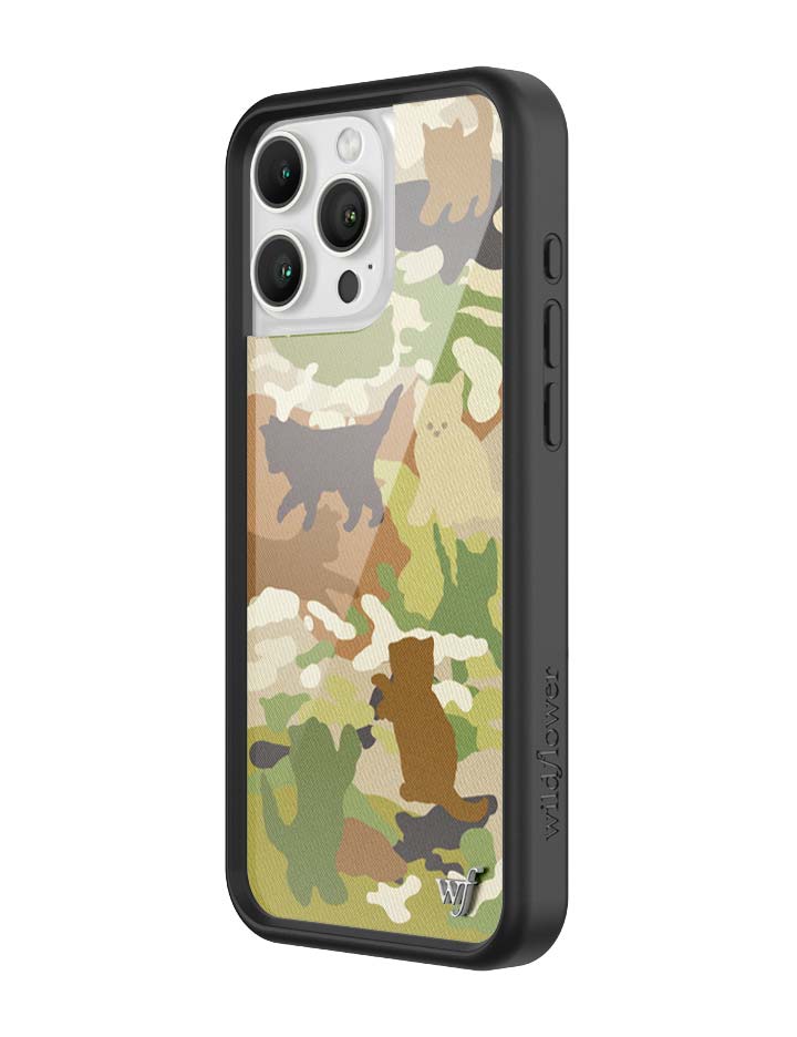 Wildflower Cases Cat Camo iPhone 16 Pro Max Case