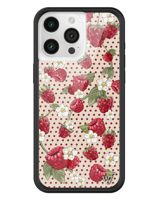 Wildflower Cases Raspberry Polka Dot iPhone 15 Pro Max Case