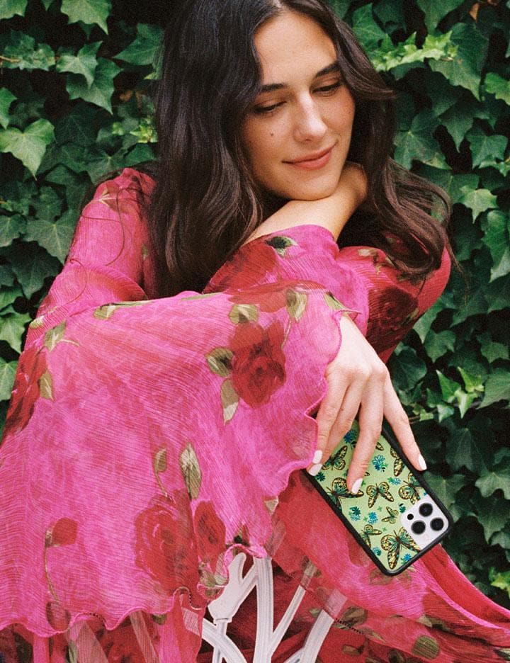 Wildflower Cases Butterfly - Sage iPhone 15 Plus Case